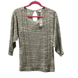 New York & Company long sleeve sweater with sequins